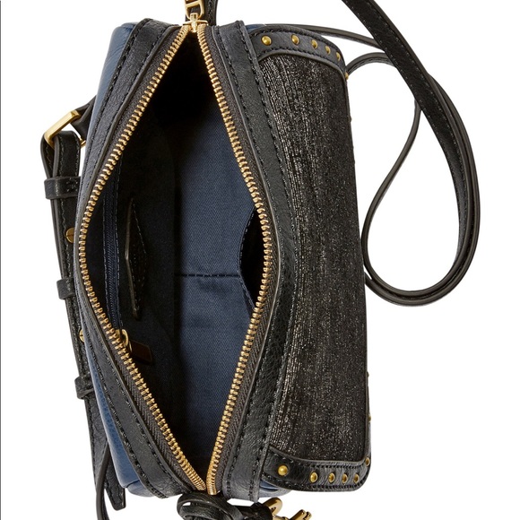 Fossil Aria Color-block Small Studded Crossbody - Picture 4 of 8